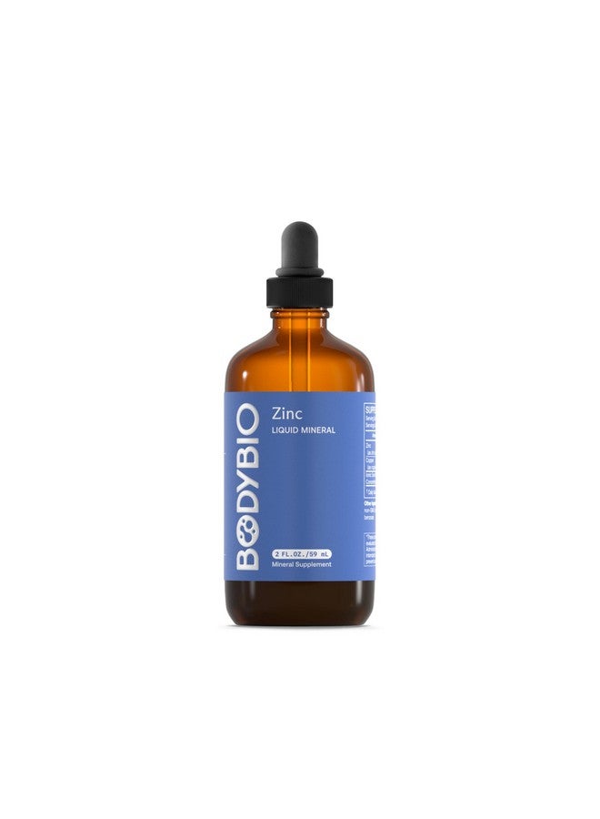 BodyBio Ionic Liquid Zinc Drops 2 oz | Immune Health & Cell Repair | Antioxidant | Ultimate Absorption | No Additives | Concentrated Liquid Zinc Supplement for Adults & Kids - Image 1
