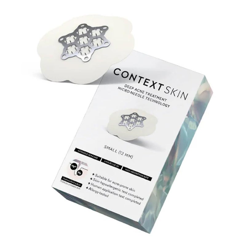 CONTEXT SKIN لصقات حب الشباب من كونتكس للوجه علاج فعال لحب الشباب مع مغنيسيوم عالي النقاء وهدوء سيكا وشجرة الشاي وأوكاليبتوس 10 لصقات هيدروكوليد للشفاء السريع وتخفيف الألم
