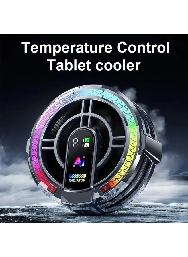 Sarafox TH06 PRO Tablet Cooling Fan, 24W Semiconductor Cooler with AI Control for Tablets, Smart Temperature Control Display - Image 3