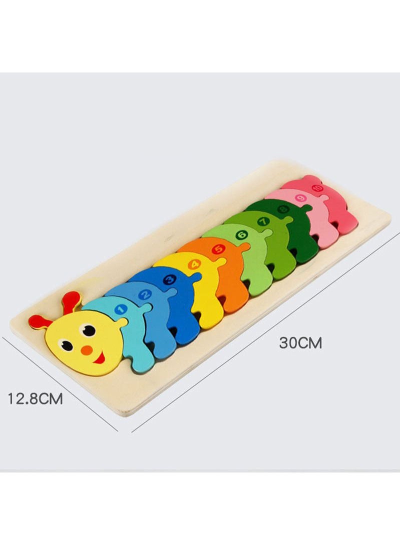 3D Educational Wooden Toy In The Shape Of A Giraffe - Image 3