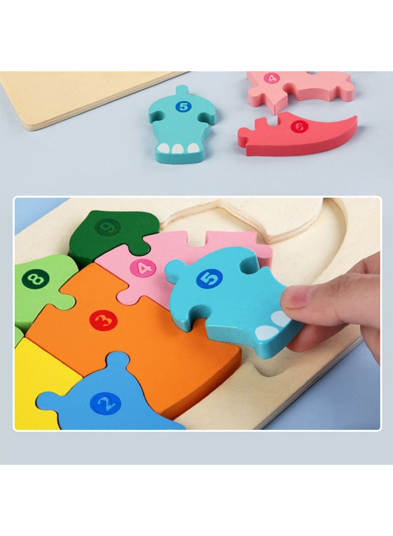 3D Educational Wooden Toy In The Shape Of A Giraffe - Image 5