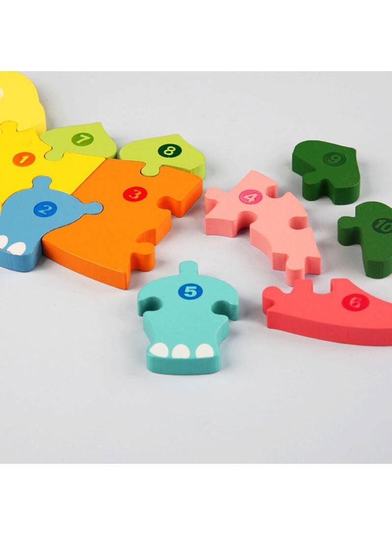 3D Educational Wooden Toy In The Shape Of A Giraffe - Image 4