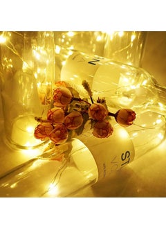 Munna Munna Wine Bottle Lights with Cork Battery Operated 30 LED Cork Shape Silver Wire Colorful Fairy Mini String LightsNo Bottles for DIY Christmas HalloweenWedding Warm White Pack of 2  - Image 5