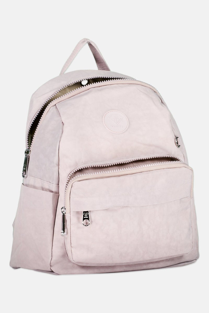 I Love Fashion Women Brand Long Backpack 27 L x 31 H x 14 W cm, Light Purple  - Image 1