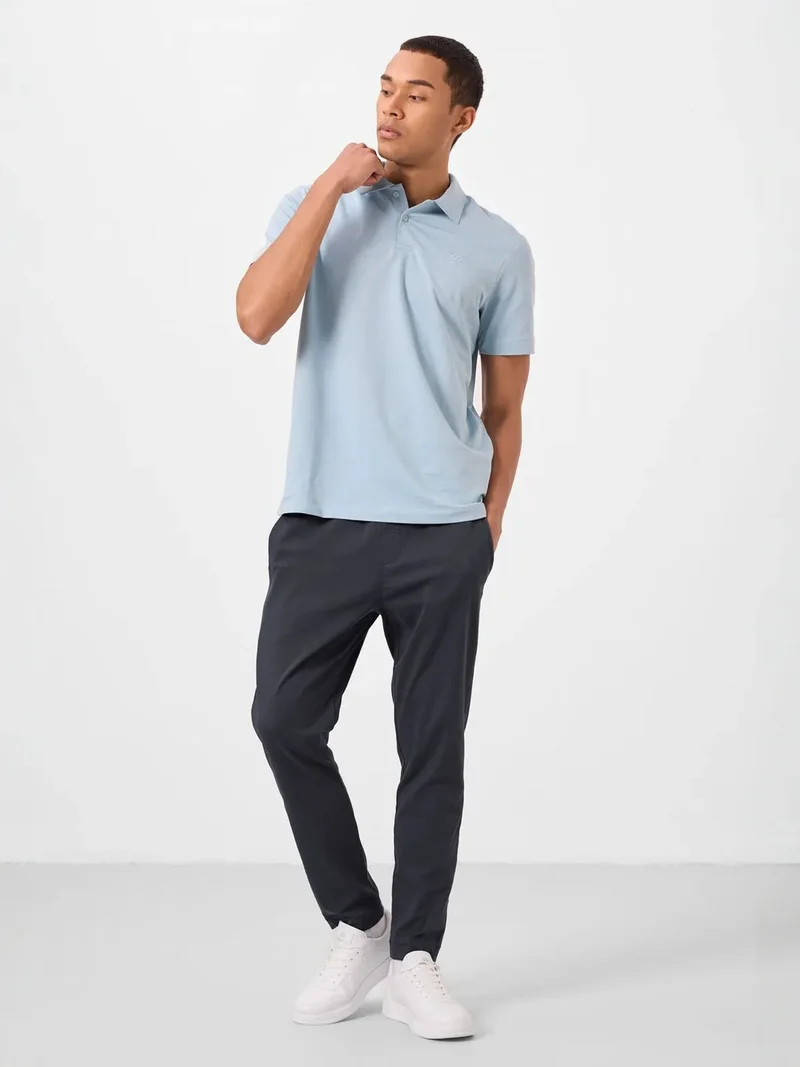 تومي لايف TOMMY Men's Straight-leg Gabardine Chino Trousers