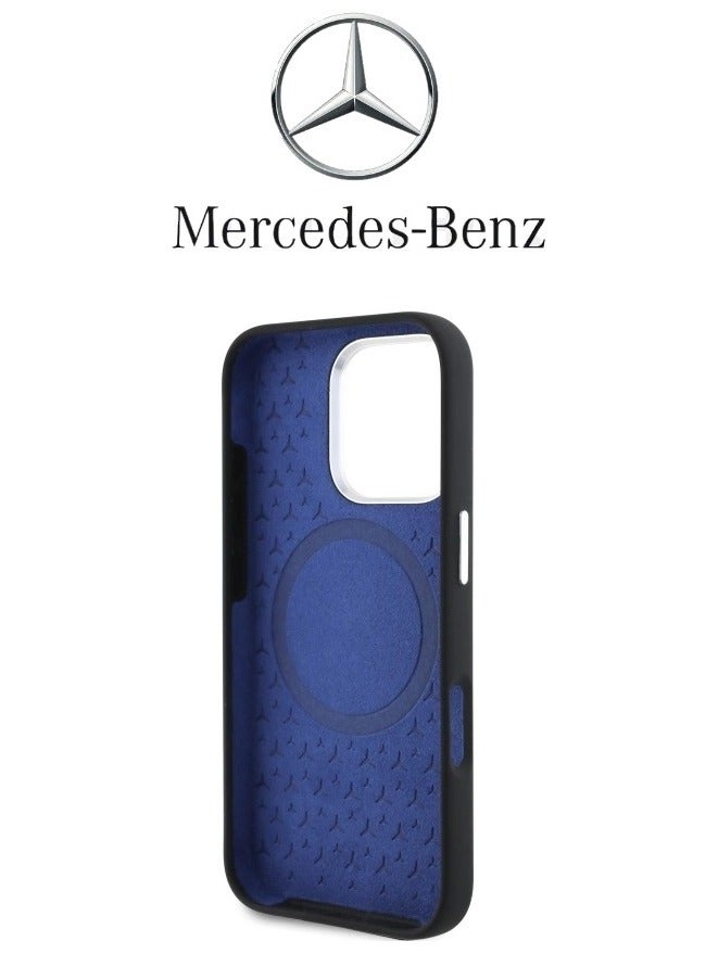 iPhone 16 Pro Case, Silicone and velvet interior supports MagSafe wireless charging, with original logo and design approved by the global brand Mercedes-Benz. From CG Mobile. - Image 2