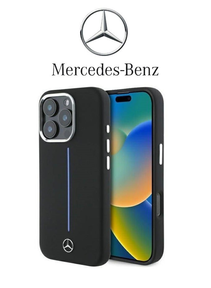 iPhone 16 Pro Case, Silicone and velvet interior supports MagSafe wireless charging, with original logo and design approved by the global brand Mercedes-Benz. From CG Mobile. - Image 4