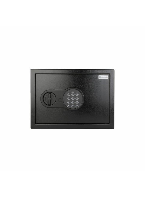 Valencia Crux 300 Digital Safe Locker for Home Office Hotels 27 Litres Digital Lock Pin Code Knob Access Emergency Key Salient Light Indicators Tijori Locker Safes Black