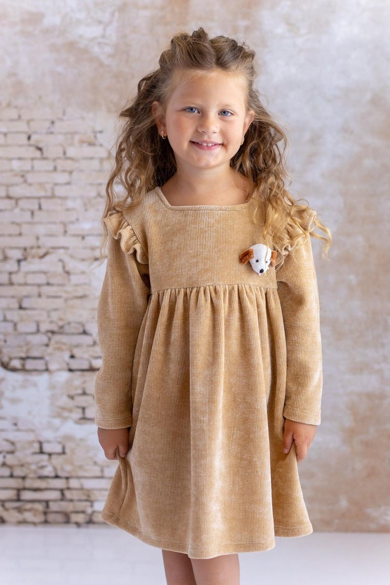 Mininio Corduroy A-Line Dress  - Image 3