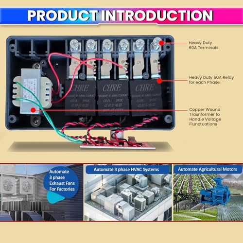 amiciSmart 380V 60A Digital Timer Switch – Programmable Weekly Timer Relay with 32 ON/Off Settings, LCD Display, AA Battery Backup, for Industrial & Heavy Load Use – 3 Phase, 50Hz - Image 2
