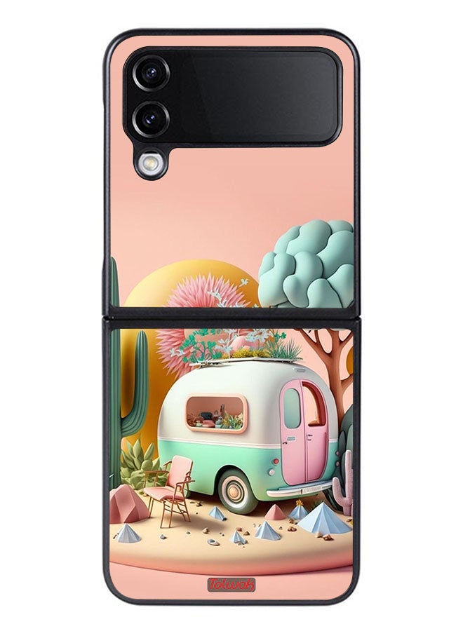 Tolwak Samsung Galaxy Z Flip 4 Protective Case Cover Senercy Art - Image 1