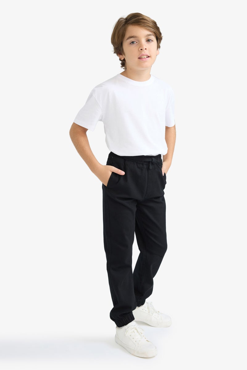 DeFacto Black Boy Boy Gabardine Jogger Pants Casual - Image 1