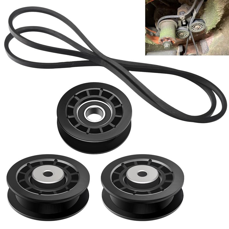 2 587973001 1 587969201 Pulleys 580364609 Belt Pulleys Kit Compatible With Husqvarna AWD Belt Repair kit for Husqvarna L 321AHX L 321AH Pulleys replaces 580364603 Pulleys Belt Kit