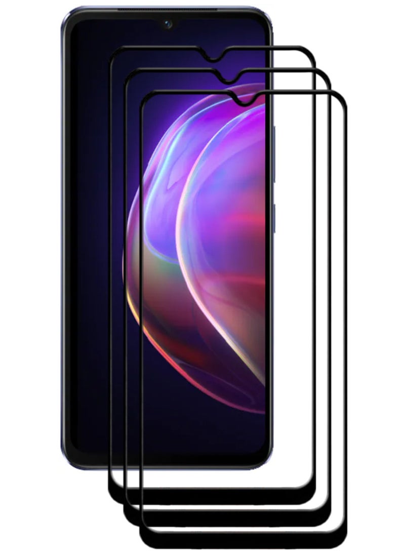 ACLIX 3 Pieces Antistatic ESD Dustproof Premium Quality High Definition Tempered Glass Screen Protector Designed For vivo V21 - Image 1