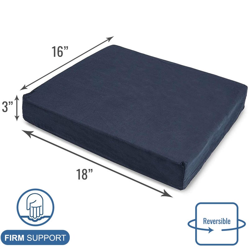 DMI Seat and Chair Cushion for Office Chairs, Wheelchairs, Scooters, Kitchen Chairs or Car Seats, FSA HSA Eligible, for Support and Height while Reducing Stress on Back, Tailbone or Sciatica - Image 5