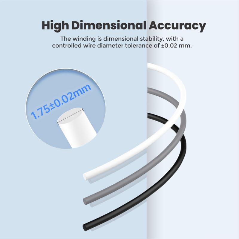 3IDEA Premium PLA+ White 3D Printer Filament 1.75mm Dimensional Accuracy +/- 0.03mm Net Weight -750 Grams - Image 3