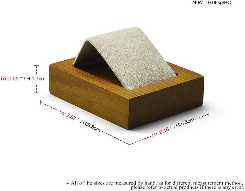 Woodten Solid Wood Jewelry Tray - Elegant Display Stand for Rings, Earrings, Bracelets & Necklaces - Image 4