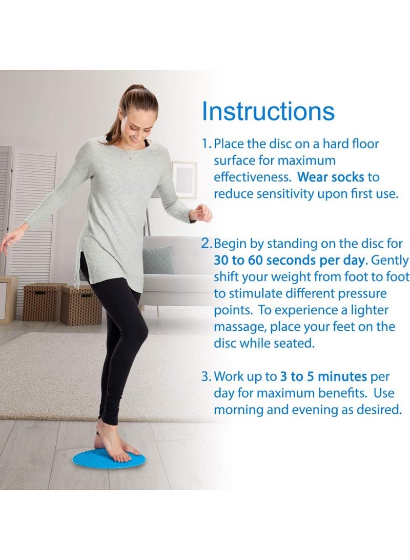 Generic Foot Massager Mat - Reflexology Mat with Magnetic Therapy Acupressure Disc - Ergonomic Acupressure Mat for Feet Relaxation, Pressure Point Pad for Foot Pain Relief - FSA/HSA Eligible  - Image 2