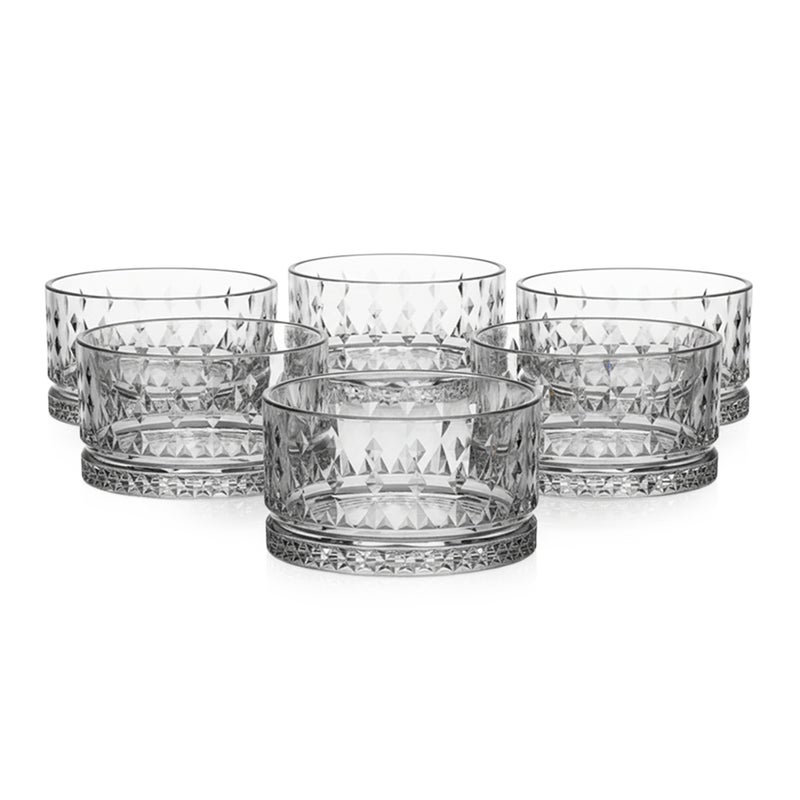 كويزين أرت طقم أوعية زجاجية من كويزين آرت، مصنوعة من زجاج الصودا والجير، مكون من 6 قطع، شفافة | أوعية تقديم زجاجية شفافة بسعة 220 مل للحلويات والوجبات الخفيفة والحساء | أدوات مائدة آمنة للاستخدام مع الطعام في المطبخ وغرفة الطعام - Image 1