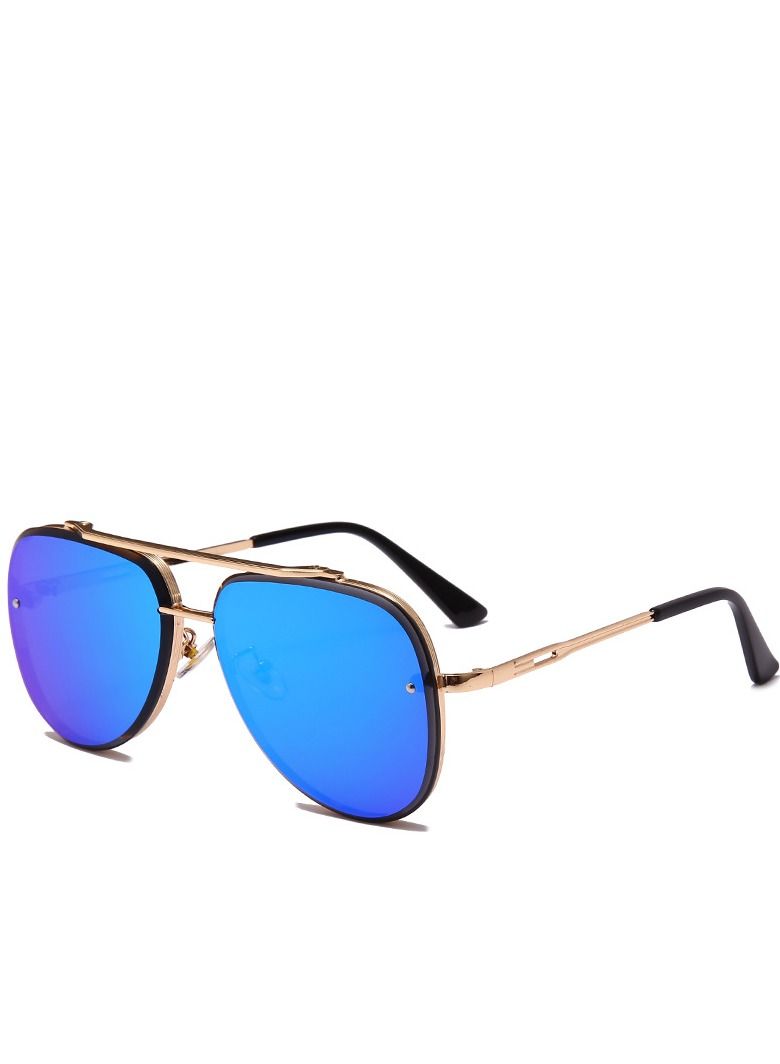 HDCRAFTER New Gradient Lens Metal Frame PC Sunglasses - Image 1