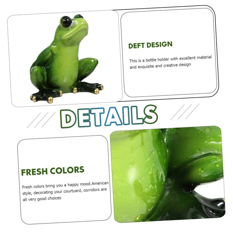 Frog Design Resin Wine Bottle Storage Creative Holder for Living Room - Image 4