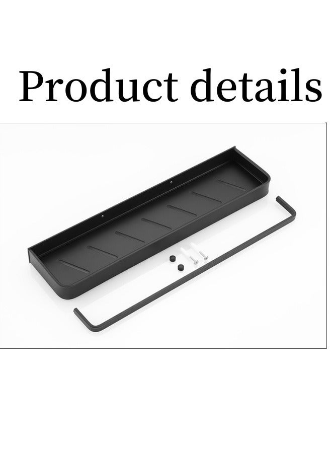 MIXDE 2-Tier Bathroom Wall Shelf for Bathroom Floating Shelf with Towel Holder 40cm - Image 4