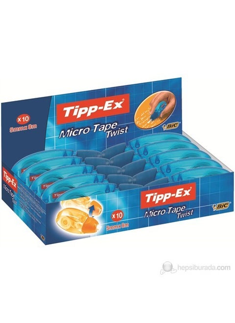 Tipp-Ex Micro Tape Twist Strip Trimmer Box of 10