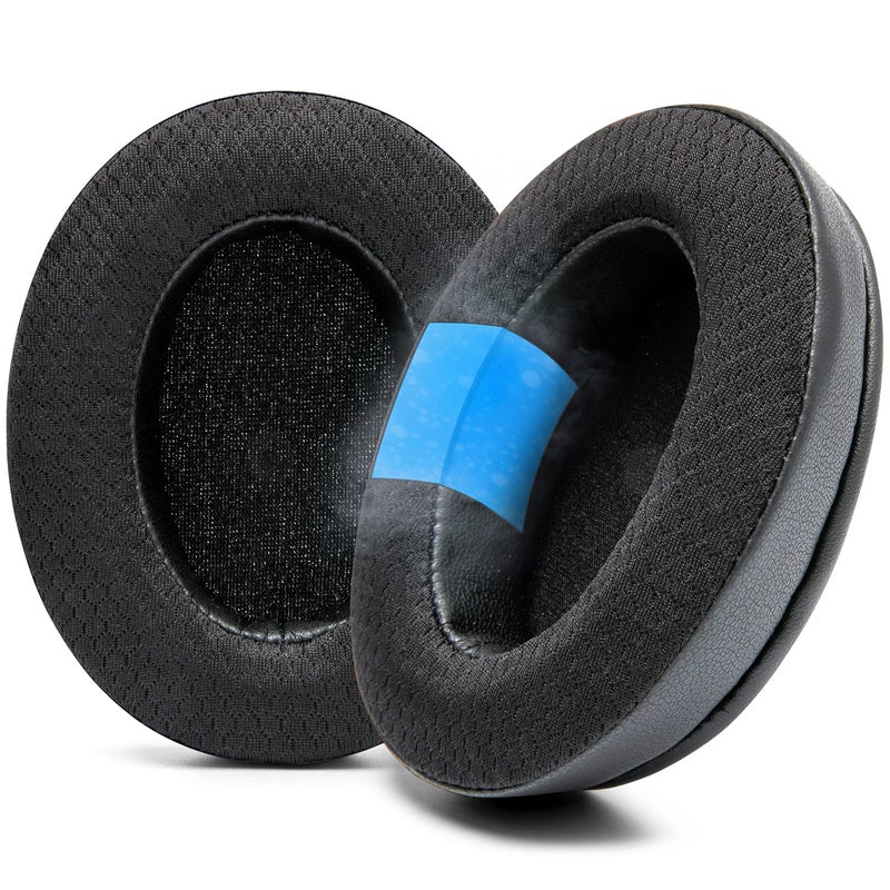 WC Freeze for Arctis Nova - Hybrid Fabric Cooling Gel Replacement Earpads for Arctis Nova Pro Wired, Nova 7, 5, 4, 3, 1 - Made by Wicked Cushions (Does Not Fit Nova Pro Wireless) | Black - Image 1
