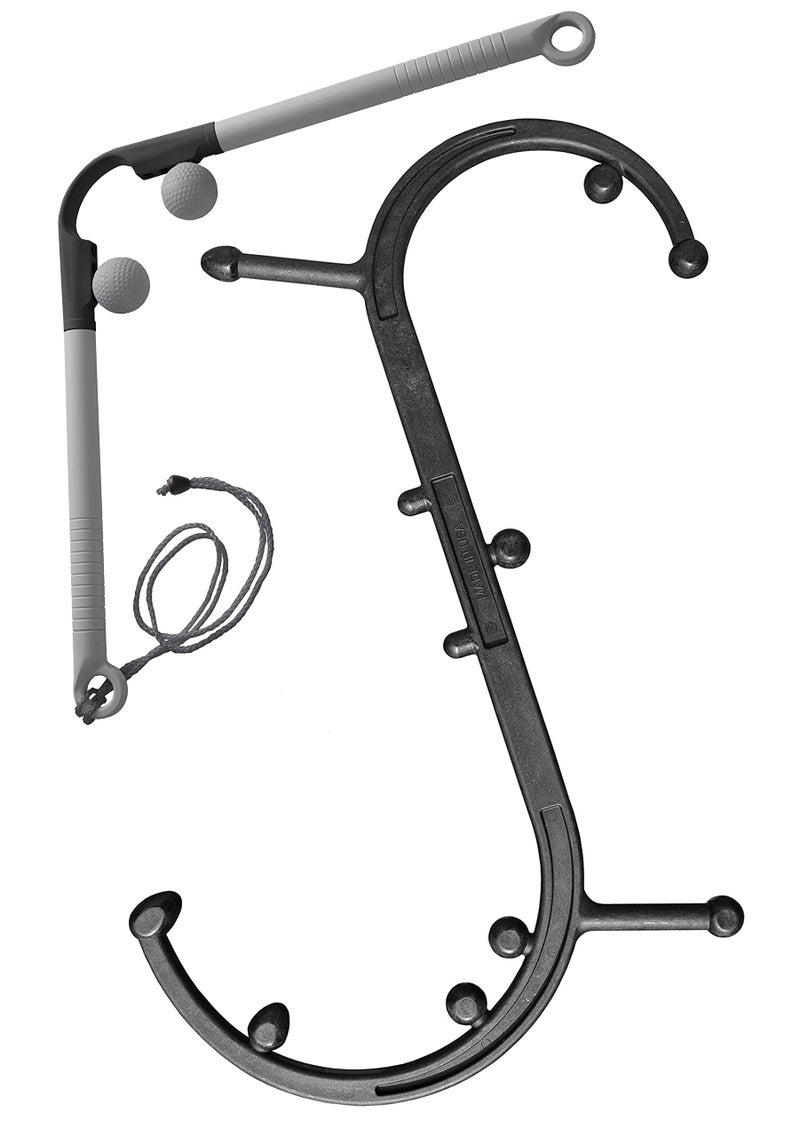 Body Back Buddy Headache Care Bundle: Buddy Classic Black 2.0 and AccuMassage Trigger Point Massage Tools, Neck Massager and Back Massagers, Massage Cane, Muscle Knot Remover (Black) - Image 1