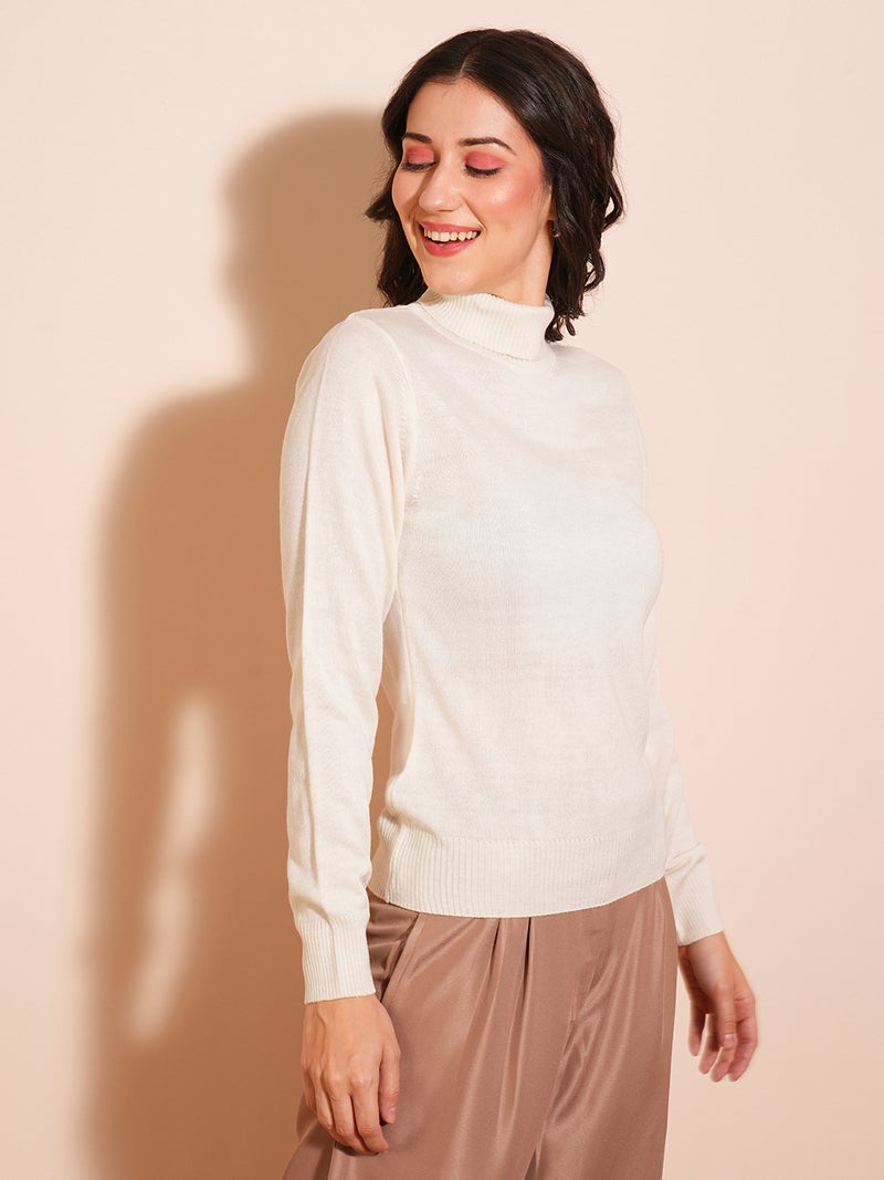 globus Globus Women Solid Turtle Neck Pullover Sweater  - Image 2