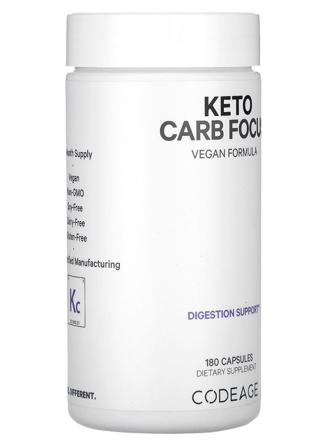 Codeage Keto Carb Focus 180 Capsules - Image 2