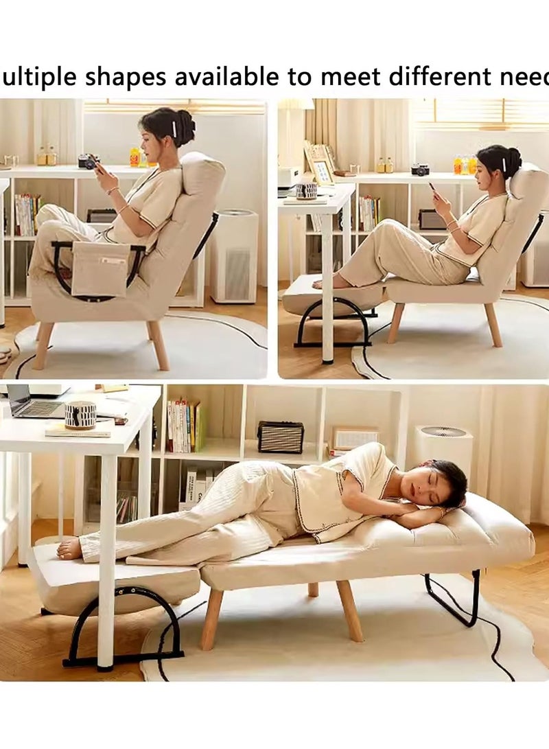 Generic Folding Sofa Bed Convertible Single Sofa Chair Bed with 5-Position Adjustable Backrest Padded Seat Lounge Couch for Living Room  - Image 3