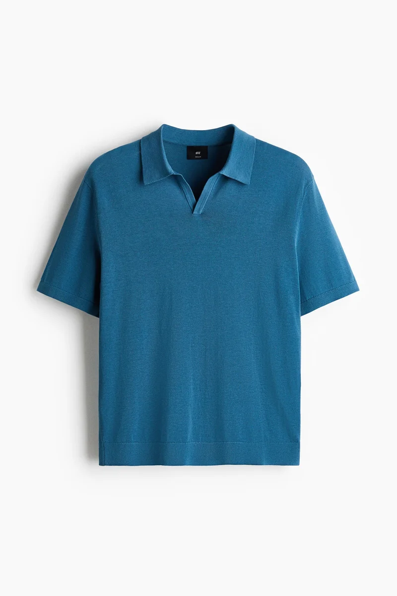 Regular Fit Silk-blend polo shirt