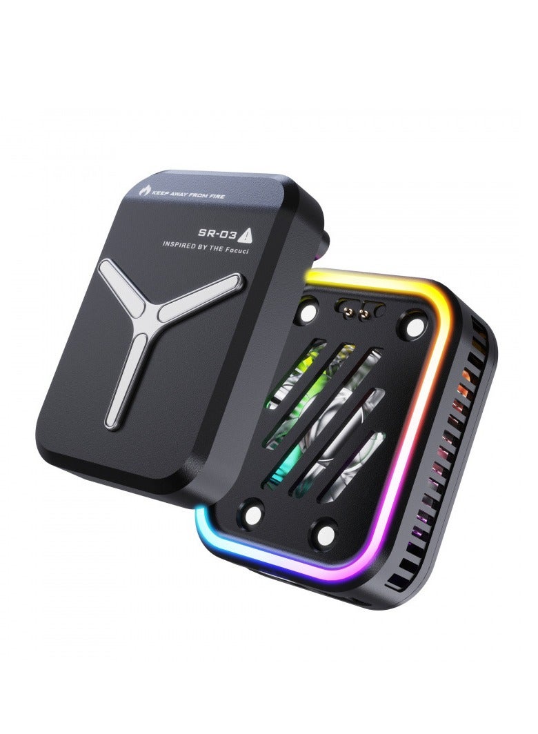 Magnetic Mobile Cooler RGB Game Radiator Phone Cooler Portable Phone Cooling Fan Fast Running Noiseless Mobile Cellphone Radiator - Image 1