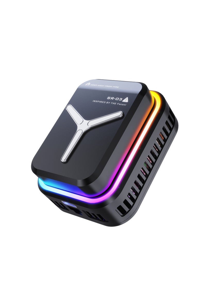 Magnetic Mobile Cooler RGB Game Radiator Phone Cooler Portable Phone Cooling Fan Fast Running Noiseless Mobile Cellphone Radiator - Image 2