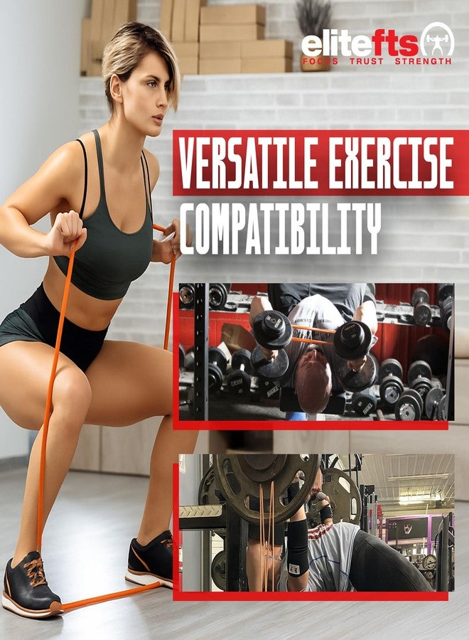 EliteFTS Pro Resistance Band - Boost Core Stability and Flexibility with This Portable, Joint-Friendly Tool - 41" Long (PRO Micro Resistance Band, Orange) (Single) - Image 3