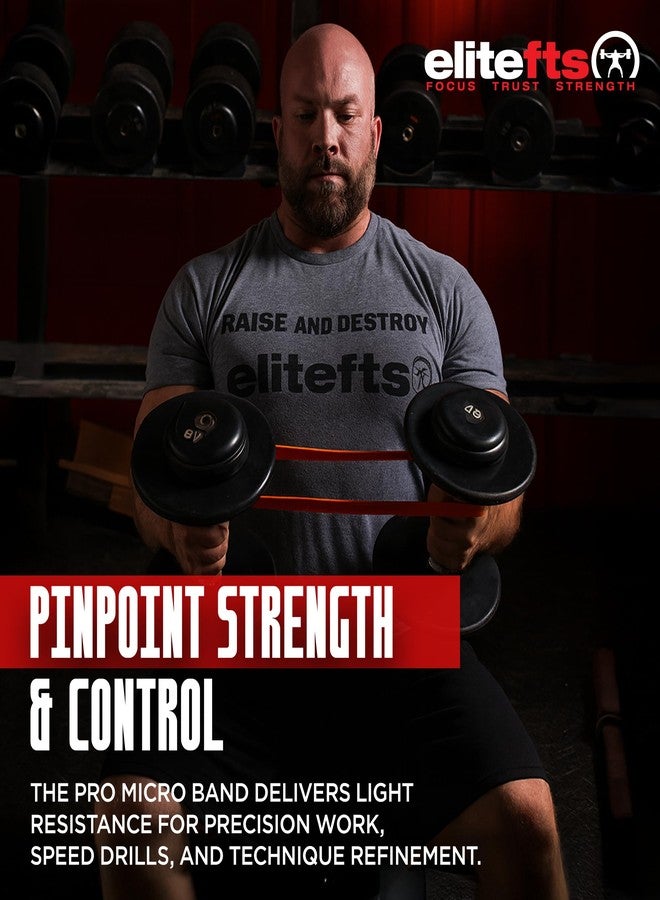 EliteFTS Pro Resistance Band - Boost Core Stability and Flexibility with This Portable, Joint-Friendly Tool - 41" Long (PRO Micro Resistance Band, Orange) (Single) - Image 4