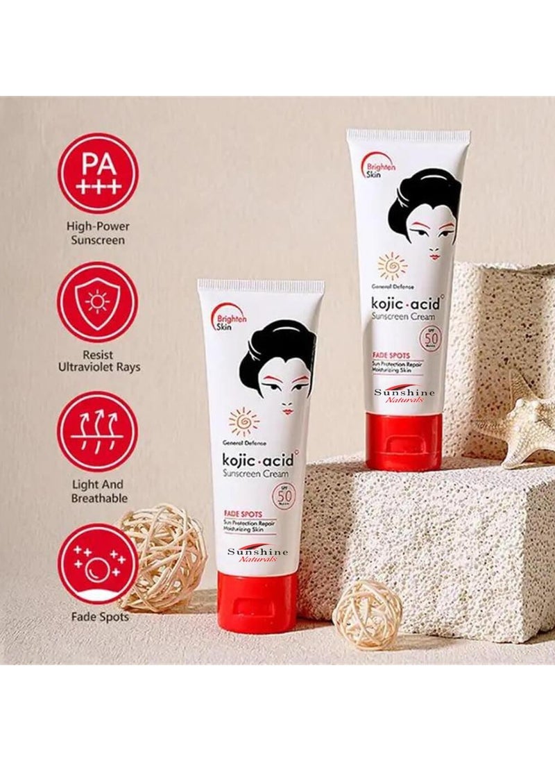 كريم واقي من الشمس بحمض الكوجيك SPF 50