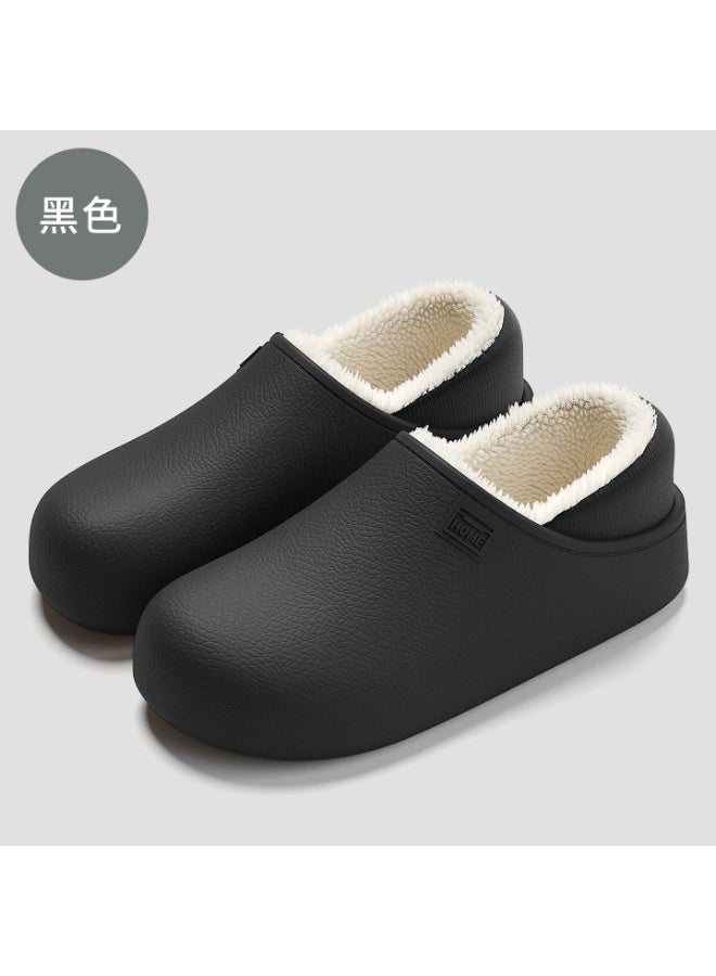 Eva waterproof cotton slippers - indoor home furnishing, warm and plush, suitable for winter, anti-slip cotton slippers