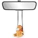 VIPbuy Handmade Wooden Swinging Lion Car Hanging Ornament Cute Hand Carved Painted Wood Animal Figurine Car Mirror Hanging Accessories Decor Gifts Lion - Image 2