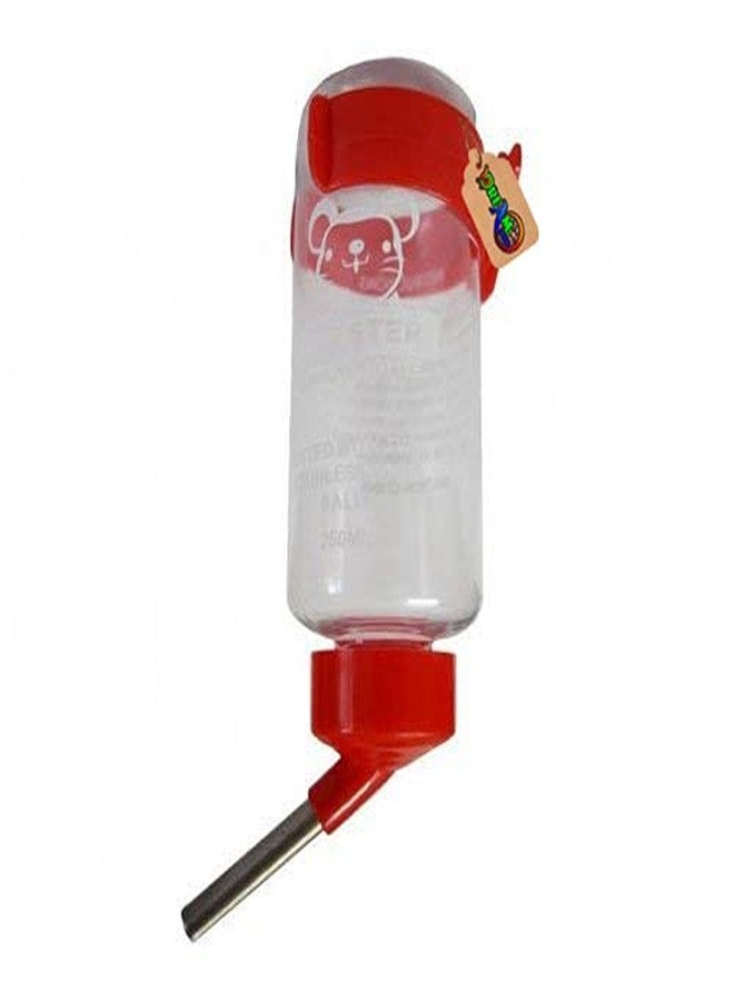 DreamAuro Leak Proof Cage Attachment Water Bottle Cum Feeder for Hamster, Guinea Pig, Rabbit, Puppy, Cat, Kitten, Dwarf, Gerbil, Mice and Ferret (125 ml, Red) - Image 2