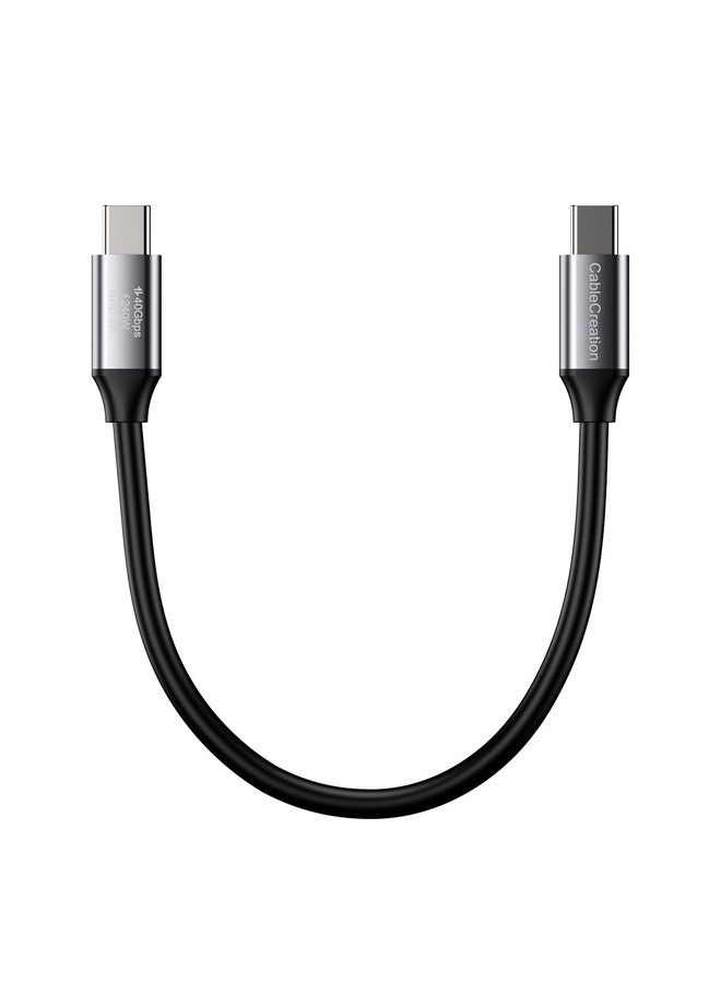 CableCreation Short USB4 Cable 0.5FT, Thunderbolt 4 Cable 40Gbps, 240W, 8K@60Hz, Compatible with Thunderbolt 3, Thunderbolt 4 and USB-C - Image 1