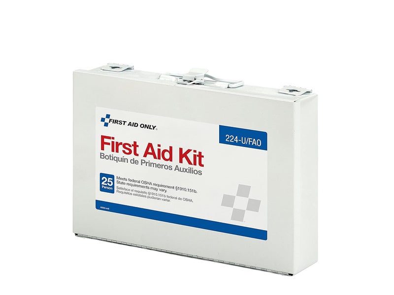First Aid Only 224UFAO مجموعة الإسعافات الأولية الطارئة لـ 25 شخص لمواقع تجديد المنازل ومركبات البناء 106 قطعة - Image 3
