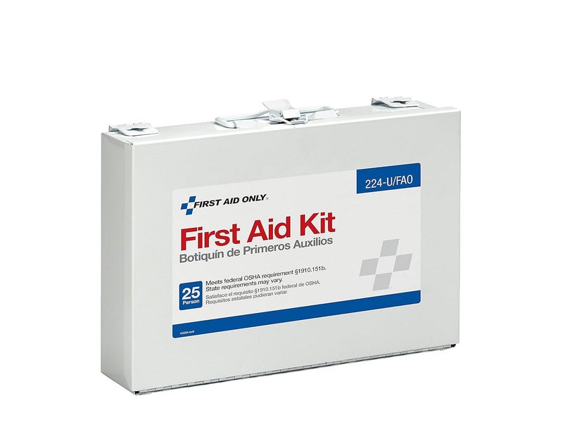 First Aid Only 224UFAO مجموعة الإسعافات الأولية الطارئة لـ 25 شخص لمواقع تجديد المنازل ومركبات البناء 106 قطعة - Image 2