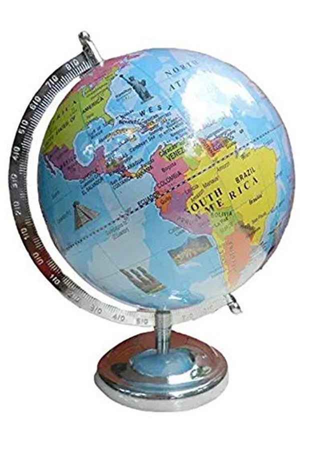 Cosmic globe Exports Cosmic Globe Exports Educational world globe (8-inch) ;kid globe with monuments ; rotating globe with sturdy frame; globe for kids 5 years and up; globe for students ;globe for teachers ;desktop globe; globe for office table;home decor;office decor  - Image 1