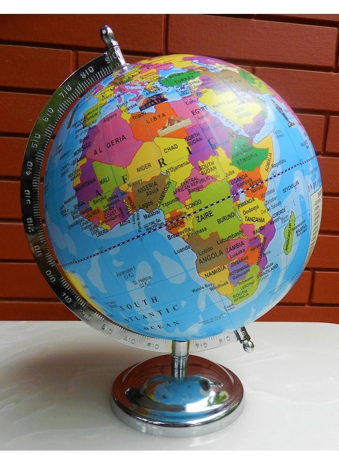 Cosmic globe Exports Cosmic Globe Exports Educational world globe (8-inch) ;kid globe with monuments ; rotating globe with sturdy frame; globe for kids 5 years and up; globe for students ;globe for teachers ;desktop globe; globe for office table;home decor;office decor  - Image 2