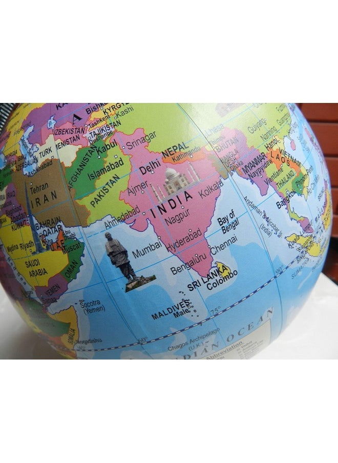 Cosmic globe Exports Cosmic Globe Exports Educational world globe (8-inch) ;kid globe with monuments ; rotating globe with sturdy frame; globe for kids 5 years and up; globe for students ;globe for teachers ;desktop globe; globe for office table;home decor;office decor  - Image 3