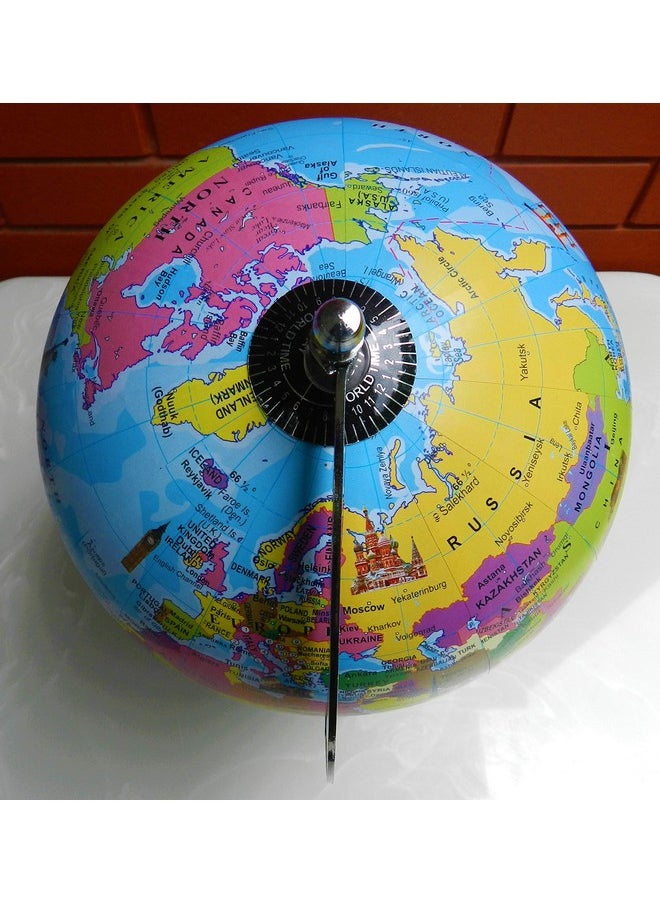 Cosmic globe Exports Cosmic Globe Exports Educational world globe (8-inch) ;kid globe with monuments ; rotating globe with sturdy frame; globe for kids 5 years and up; globe for students ;globe for teachers ;desktop globe; globe for office table;home decor;office decor  - Image 5
