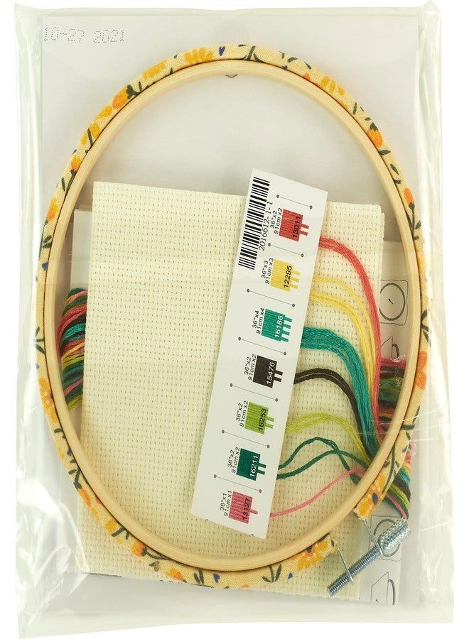 Dimensions 72-76319 Watering Can Counted Cross Stitch Kit for Beginners, 6" D, Multicolor, 5pcs - Image 2