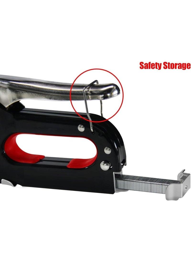 Luxoraq Upholstery Staple Gun with 200 Staples, 3/8 inch Manual Stapler Gun for Upholstery, Crafts, Repairs, Decorating, Accepts 5/32", 1/4", 5/16" Staples for Furniture and Fabric  - Image 4